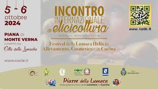 Incontro Internazionale sullallevamento di Lumache  Piana di Monte Verna  5  6 Ottobre 2024 [upl. by Fifi]