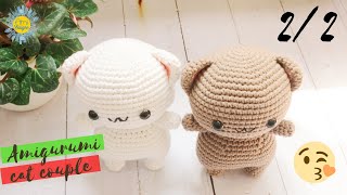 072  Amigurumi Peach and Goma Crochet Pattern 22  Valentines Day Gifts Crochet  Ami Saigon [upl. by Kenweigh827]