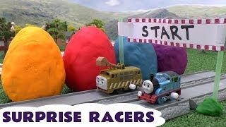 Fun Play Doh Thomas The Tank Engine Wind Up Racers [upl. by Kean]