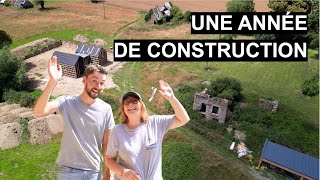 1 AN POUR CONSTRUIRE NOTRE MAISON DE RÊVE  TIMELAPSE [upl. by Arrim]