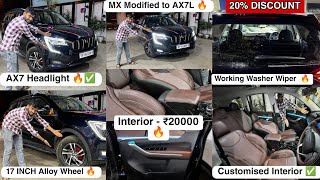 Xuv 700 MX Modified to AX7 🔥 Xuv 700 Base to Top Modification 🔥 Xuv 700 Genuine Accessiories 🔥 [upl. by Anaj]