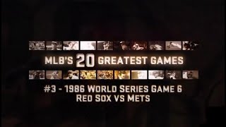 MLB Greatest Games 1986 World Series Game 6 03 [upl. by Ralina984]