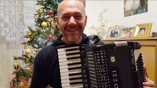 quotBUON NATALEquot  quotMERRY CHRISTMASquot Fisarmonica Accordion Accordeon Acordeao Akkordion [upl. by Ahseekat]