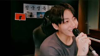 ENG SUB JUNGKOOK singing Heartbeat song On his birthday On VLIVE [upl. by Annavas]