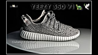 Adidas Yeezy 350 V1 Turtle Dove Unboxing amp On Feet  Yeezy Day 2022 [upl. by Yesnel749]