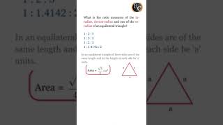 Inradius circumradius amp exradius of equilateral triangle SSC का फेवरेट topic geometry से [upl. by Teage158]