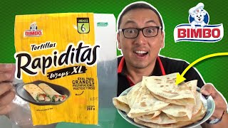 COMO PREPARAR TORTILLAS RAPIDITAS quotWRAPS XLquot  3 PASOS [upl. by Nahsez]