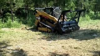 CAT 299D XHP wCATFAE HM 315 mulcher [upl. by Anette]