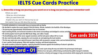 Cue Cards Practice  01  Cue Card 2024  Cue Cards Practice In Easy Way  Ielts Cue Card 2024 [upl. by Hellman465]