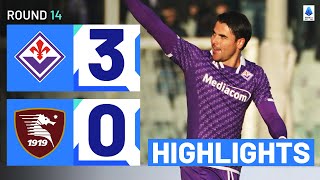 FIORENTINASALERNITANA 30  HIGHLIGHTS  Sottil seals win with a beauty  Serie A 202324 [upl. by Mullins]