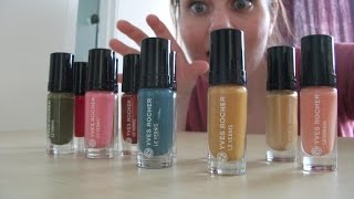 Revue vernis  Mes derniers vernis YVES ROCHER collection automne  hiver 20162017 [upl. by Joly]