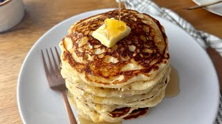 Basic Buttermilk Pancakes Recipe [upl. by Lateehs]