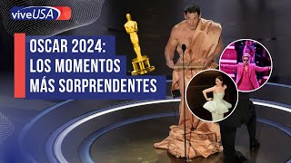 Oscar 2024 Los momentos más sorprendentes de los premios [upl. by Llenrup241]