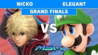 MSM 180  Nicko Shulk vs Elegant Luigi Grand Finals  Smash Ultimate [upl. by Dupuis]