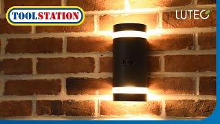 Lutec Focus Wall Light Stylish Outdoor Lighting with Motion Sensor  Toolstation [upl. by Lal429]