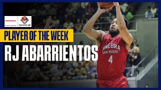 RJ ABARRIENTOS  PLAYER OF THE WEEK  PBA SEASON 49 GOVERNORS CUP  HIGHLIGHTS [upl. by Nuawed251]