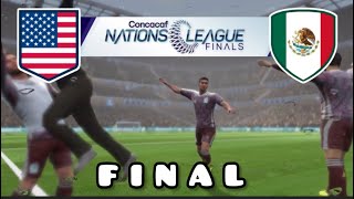 USA VS MEXICO CONCACAF NATIONS LEAGUE FINAL [upl. by Htrag979]