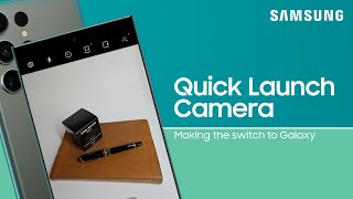 Quick launch your Samsung Galaxy camera to take photos fast  Samsung US [upl. by Docila796]