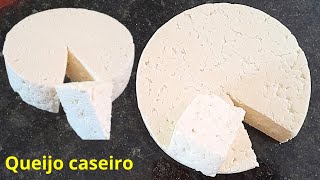 QUEIJO CASEIRO SIMPLES E FÁCIL PARA USO CULINÁRIO [upl. by Etakyram]