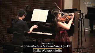 Sarasate Introduction amp Tarantella Op 43  Keila Wakao violin 11 [upl. by Philbert]