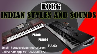 KORG INDIAN SET PA700PA1000PA4X [upl. by Pantia]