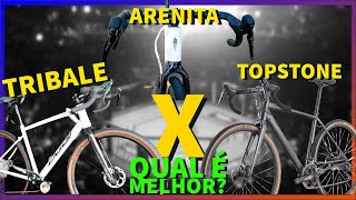 Comparativo Poderoso Caloi Arenita X Oggi Tribale X Cannondale Topstone– Qual a Melhor Gravel Bike [upl. by Ateiluj]