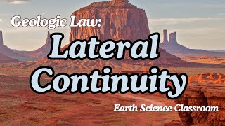 Geologic Principles Law of Lateral Continuity [upl. by Nylarad]