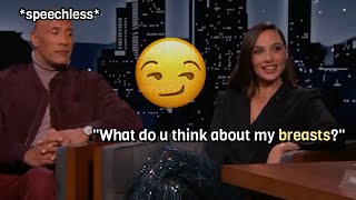 Gal Gadot flirting with everyone for 8 minutes [upl. by Eenahs]