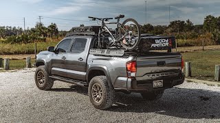 The CLEANEST Tacoma Bed Setup 👀  Billie Bars Toyota Tacoma  Tacoma Bed Bars  Tacoma Mods [upl. by Yeldah]