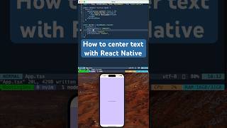 React NativeExpo How to center text with React Native [upl. by Kelcey]