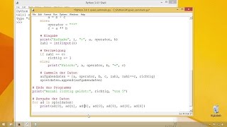 Rechenspiel Ergebnisse sammeln  Programmieren lernen mit Python [upl. by Colvert]