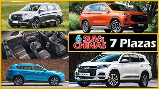 Las 6 MEJORES SUVs Chinas de 3 Filas o 7 Puestos por PRECIO  Vary Topics [upl. by Rosenblast]