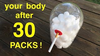 How Smoking 30 PACKS of Cigarettes Wrecks Your Lungs ● You Must See This [upl. by Fiedler]