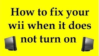 How to fix your wii when it does not turn on [upl. by Rosalinda]