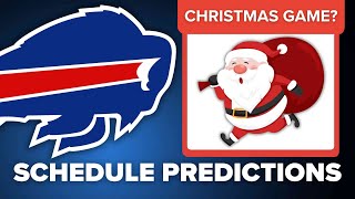 NFL SCHEDULE PREDICTIONS Could the Buffalo Bills play on Christmas [upl. by Nigrom]