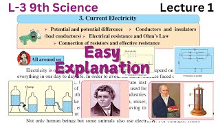 L3 Current Electricity  Explanation  Std 9 Science  Lecture 1  Maharashtra board [upl. by Lecroy]