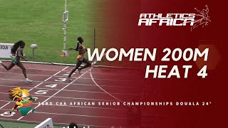 Womens 200m Heat 4  2024 African Athletics Senior Championships  Douala 24 [upl. by Ahsienal653]