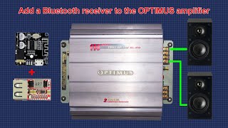 Add a Bluetooth receiver to an old amplifier  Adding a Bluetooth receiver to Optimus amplifier [upl. by Sirama]