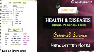 Drugs Vaccines TestsHealth amp DiseasesUnit11Part88  Biology  General Science  Lec54 [upl. by Oilime337]