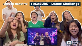 COUSINS REACT TO TREASURE  SPECIAL DANCE CHALLENGE HITS COMPILATION 2nd ANNIVER2ARY ver [upl. by Norrej]