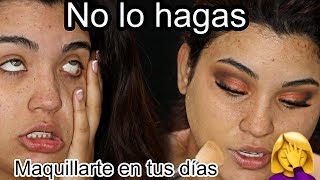 Esto paso 😟 No queria maquillarme  Tutorial de maquillaje Distinto [upl. by Cheri]