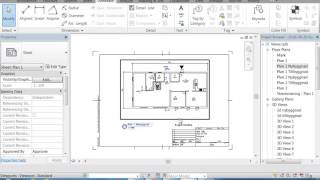 Revit Architecture 59 INLÄMNING BYGGLOV DEL29 Planritning [upl. by Houser331]