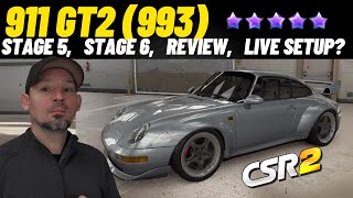 CSR2 911 GT2 993  Shift  Tune  Review  Live racing [upl. by Eelyram]