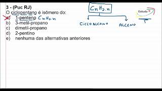 O ciclopentano é isômero do [upl. by Bigod922]