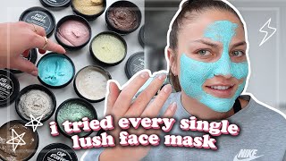 i tried every single LUSH face mask and this happened [upl. by Atteloiv]