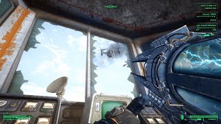 Enclave vertibird shoots missiles at air control tower  Fallout 3 [upl. by Annahsal]