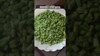 Beans Poriyal in Pressure Cooker  shorts  Beans Recipe [upl. by Jae]