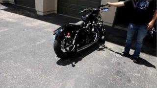 Harley Sportster Forty Eight with LSR 2 into 1 exhaust [upl. by Chalmers783]