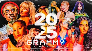 OS INDICADOS AO GRAMMY 2025 BEYONCÉ CHARLI XCX ANITTA TAYLOR SWIFT BILLIE EILISH E MAIS [upl. by Sualohcin]