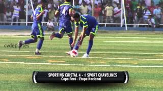 Sporting Cristal 4  1 Sport Chavelines 091114 [upl. by Ystap]